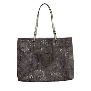 Wilsons Textured Leather Snakeskin Tote Purse